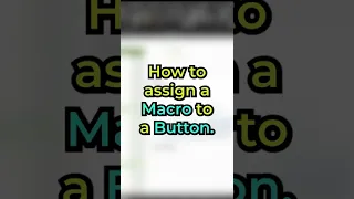 Assign a Macro/VBA code to a Button in Microsoft Excel