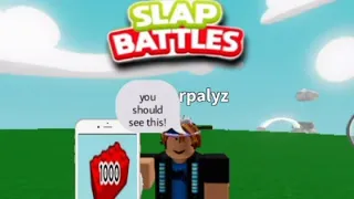 Roblox slap battles how to get 1000 bricks without dying