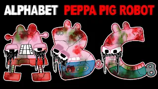 Alphabet Lore But they turned into Peppa Pig Robot (A-Z...) #New