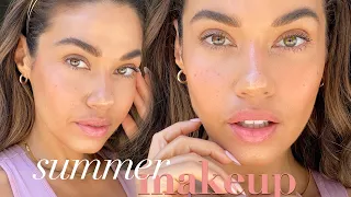 BEST MAKEUP FOR SUMMER | BEGINNERS | NO BRUSHES! | Eman