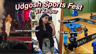 My experience of IIT Kanpur Sports Fest |Whole 3 days + Sports competitions + Celebrity Night+EDM✨