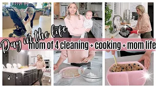 *NEW* DAY IN THE LIFE OF A MOM OF 4 COOKING CLEANING SAHM ROUTINE // TIFFANI BEASTON HOMEMAKING 2021