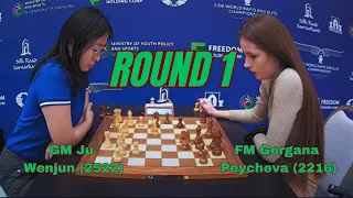 Ju Wenjun - Gergana Peycheva | Womens World Blitz 2023 | Round 1