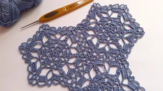 Ажурный мотив крючком . Соединение. Easy crochet motif patterns