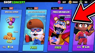 New Rare Brawler!😱 - OMG! GLAMROCK FREDDY in Brawl Stars! (concept)