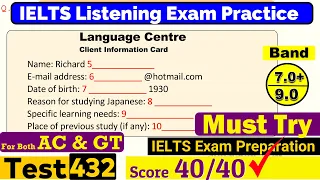 IELTS Listening Practice Test 2024 with Answers [Real Exam - 432 ]