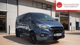 Ford Transit Custom Blue Crew Cab 2018