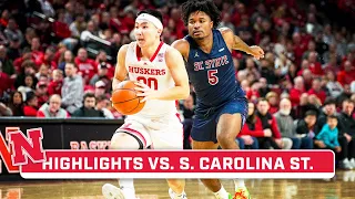 S. Carolina St. at Nebraska | Highlights | Big Ten Men's Basketball | Dec. 29, 2023