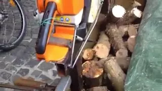 Bauanleitung "Osteuropäischer Sägebock" mit Stihl MS 290 ( Holz sägen, Wood Mill )