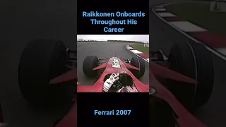 Raikkonen Onboards Throughout his career #f1 #racing #kimi