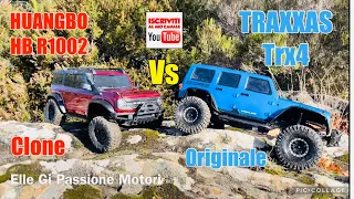 HuangBo HB R1002 (R1001) Ford Bronco 2021 vs Traxxas Trx4 clone vs Trx4 Originale