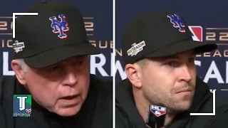 Buck Showalter & Jacob deGrom REACT to NEGATIVE Max Scherzer RECORD in Playoffs