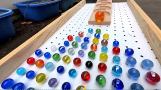 1000 Water Marble Run ☆ The sound of water and the sound of marbles ASMR