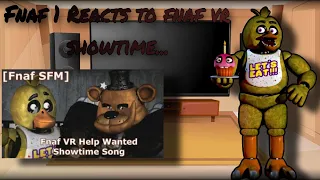 Fnaf 1 reacts to FNAF VR help wanted showtime song ( not weird at all )