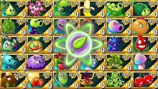 PvZ 2 Challenge - Every Plant Max Level POWER-UP Vs Team Jurassic Fossilhead Zombie