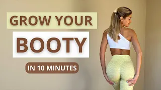 10 MIN. GROW YOUR BOOTY - favourite workout for bigger butt | optional: ankle weights