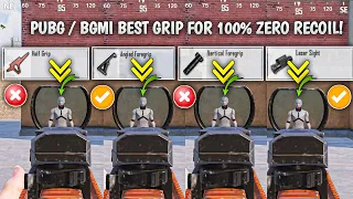 WHICH IS THE BEST GRIP 🔥 FOR PUBG MOBILE & BGMI GUIDE 2023 | ANGLED GRIP, HALF GRIP, VERTICAL GRIP