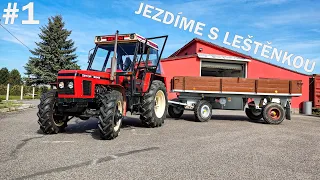 🔥 Vezeme zrenovovaný vlek na technickou 💪 Jezdíme s Leštěnkou  / #1 / Zetor 6245 🔴 + MV2-028 (5t)