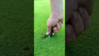 How to repair a Pitch mark #golf