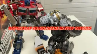Transformers ROTB Battletrap VS Prime and Primal recreation [STOP MOTION] {spoiler warning ⚠️}