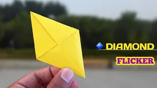 How To Make a Super Diamond Flicker - Spinner !!Paper Flicker !! Paper Spinner (Frisbee)