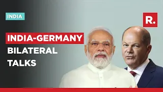 PM Modi Holds Bilateral Talks With German Chancellor Olaf Scholz At Delhi's Hyderabad House
