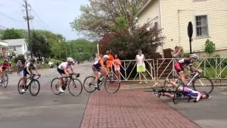 QC Criterium 2014 Women Bicycle Crash Slow Motion