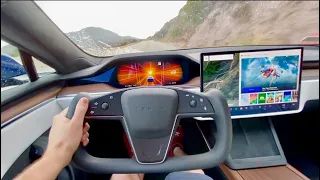 Tesla Model S Plaid POV Drive Review *0-60mph 1.9s!!*