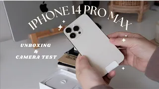 iPhone 14 Pro Max Unboxing  | Aesthetics, Accessories, Camera comparison with iPhone 11 pro max