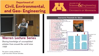 Warren Lecture Series,  Nov 18 2016, Ellad Tadmor, University of Minnesota