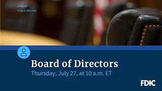 FDIC Board of Directors Meeting