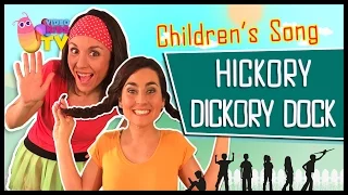♫♪ HICKORY DICKORY DOCK ♫♪ children's song with dance and lyrics