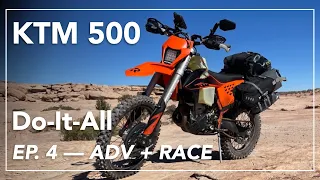 Do-It-All KTM 500 Ultimate Dual Sport | Adventure To A Race & RACE IT | Malle Moto???