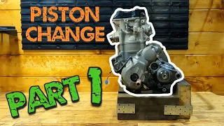 KTM 350 SX-F 2021 rebuild - top end piston change part 1