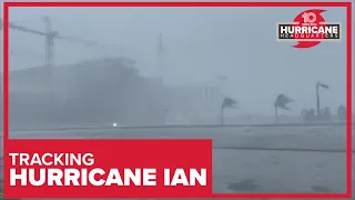 Strong winds and heavy rain from Hurricane Ian captured in Port Charlotte