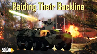 SQUAD Gameplay | BTR-82A | Raiding their Backline