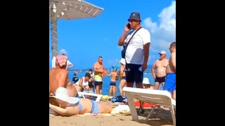 Скандал на пляже в Геленджике
