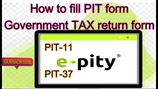 How to FILL PIT-11 ,PIT-37  form || Polish government return our TAX