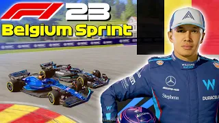 F1 23 - Belgium Sprint Race w/ Albon | #BelgianGP 🇧🇪