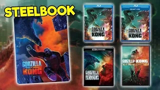 Ediciones nacionales (PORTADAS) de GODZILLA vs KONG (4K, Bluray, STEELBOOK DVD)