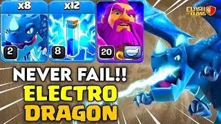 Never Fail !! Th11 Electro Dragon Attack Strategy - Best TH11 Zap Electro Dragon Strategy | Coc