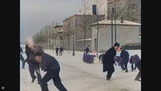 Snow battle. Lumiere brothers 1897