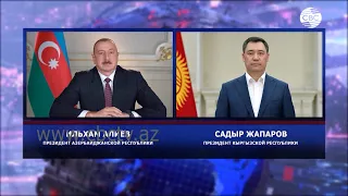 Ильхам Алиев поздравил Президента Кыргызстана Садыра Жапарова по случаю Дня Независимости страны