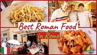 BEST ROMAN FOOD IN TRASTEVERE - What to Eat in Rome - Italian Food Tour