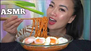 ASMR SPICY NOODLES SOFT BOIL EGGS *Full Face Friday (EATING SOUNDS) NO TALKING | SAS-ASMR