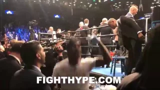 IMMEDIATE REACTION: JERMELL CHARLO AND TEAM CELEBRATE AFTER KO OF CHARLES HATLEY