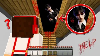 NIE WCHODŹ NA STRASZNY STRYCH WEDNESDAY W MINECRAFT?! GPLAY & LUMI