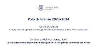 Polo Firenze - Scienze 23/24 - Prof. Renato FANI