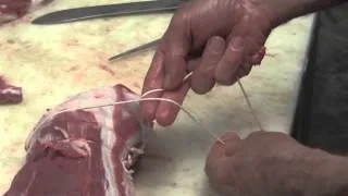 tying a roast