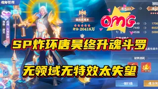 斗罗大陆魂师对决：SP炸环唐昊终升魂斗罗！无领域无特效太失望！